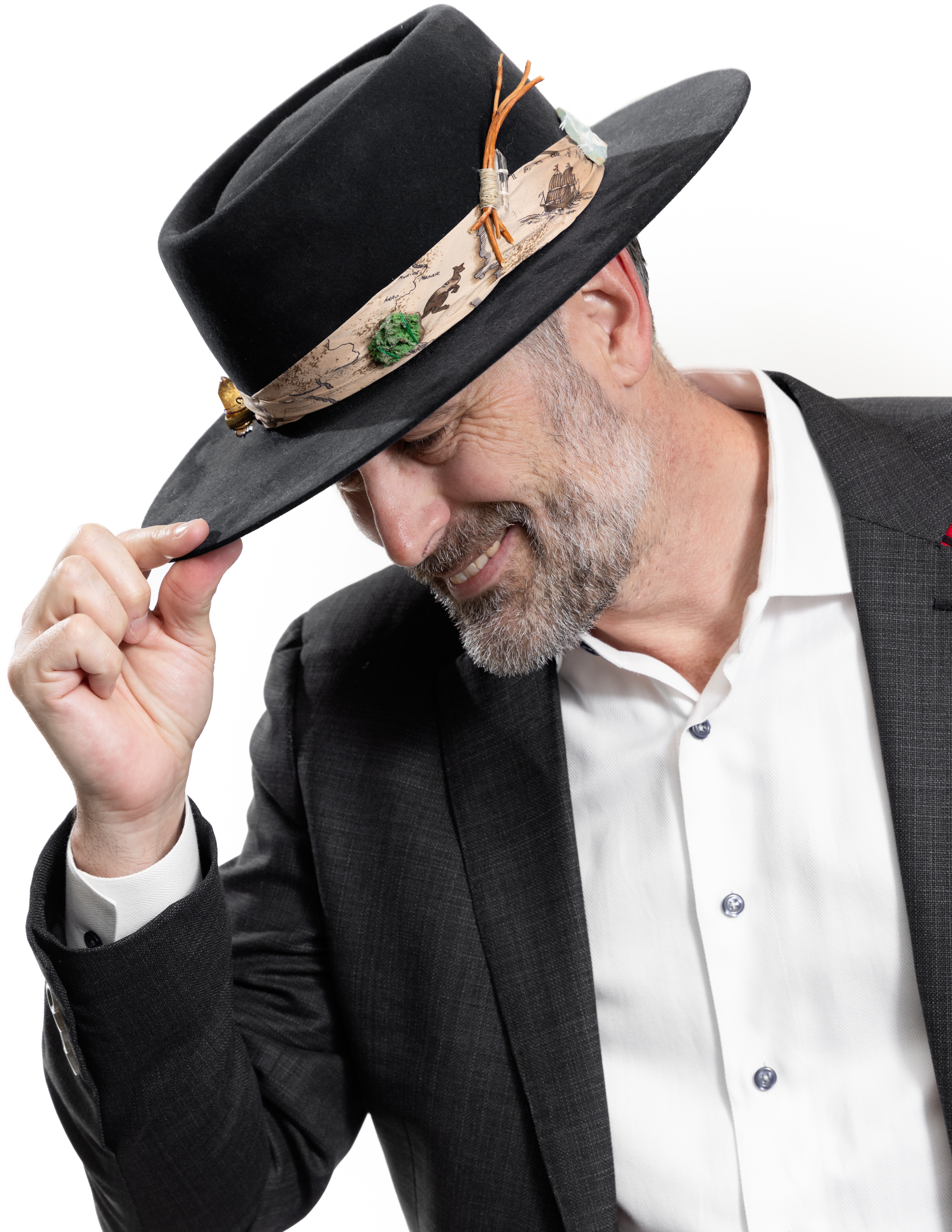 JD Bruce tipping hat